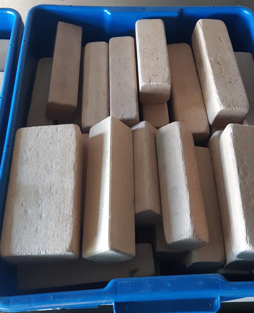 Houten blokken uit speelzaal / gymzaal, Ophalen, Gebruikt, Overige typen