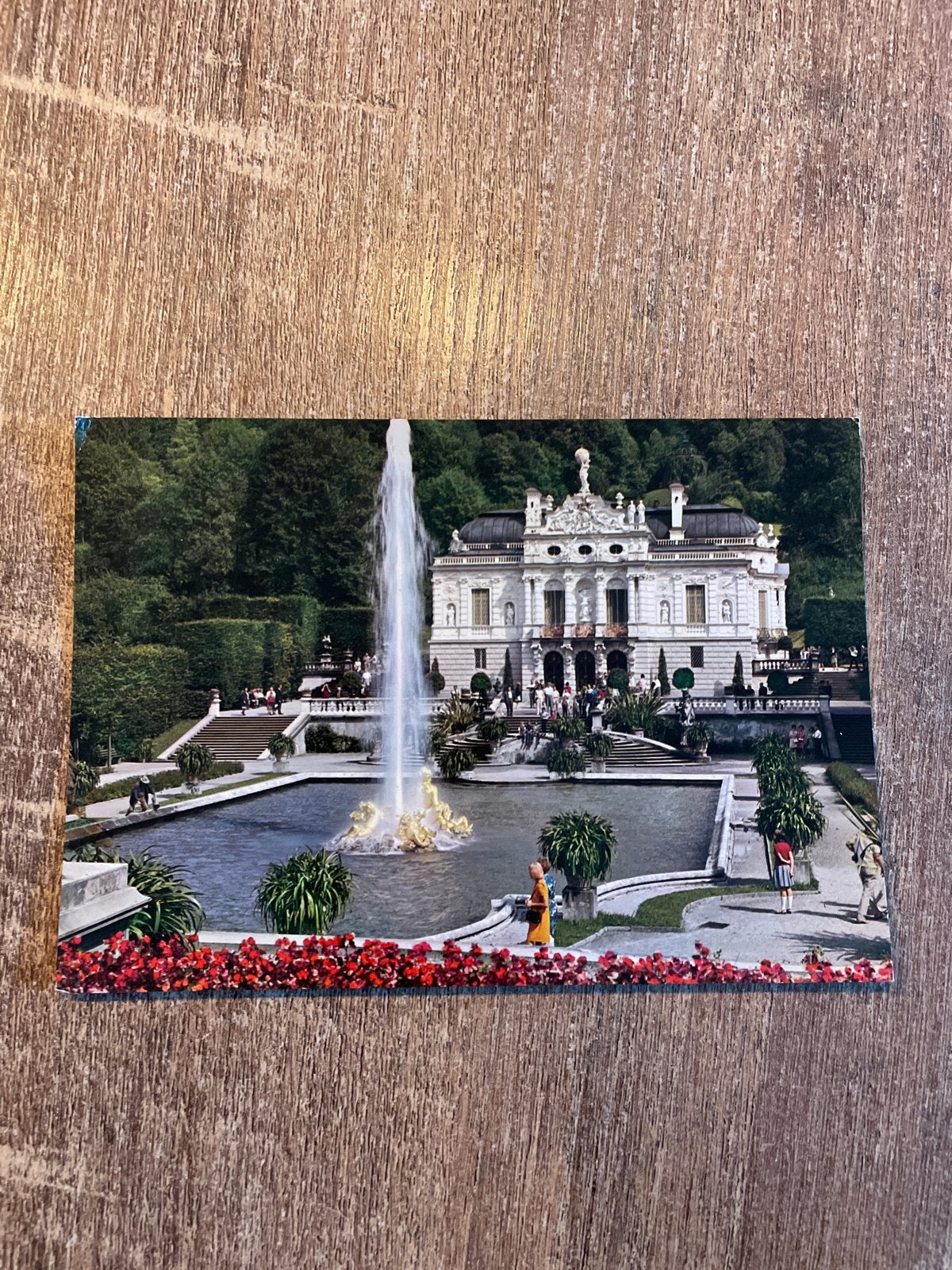 Ansichtkaart Schloss Linderhof, Duitsland, Verzamelen, Ophalen of Verzenden, 1960 tot 1980, Gelopen, Duitsland