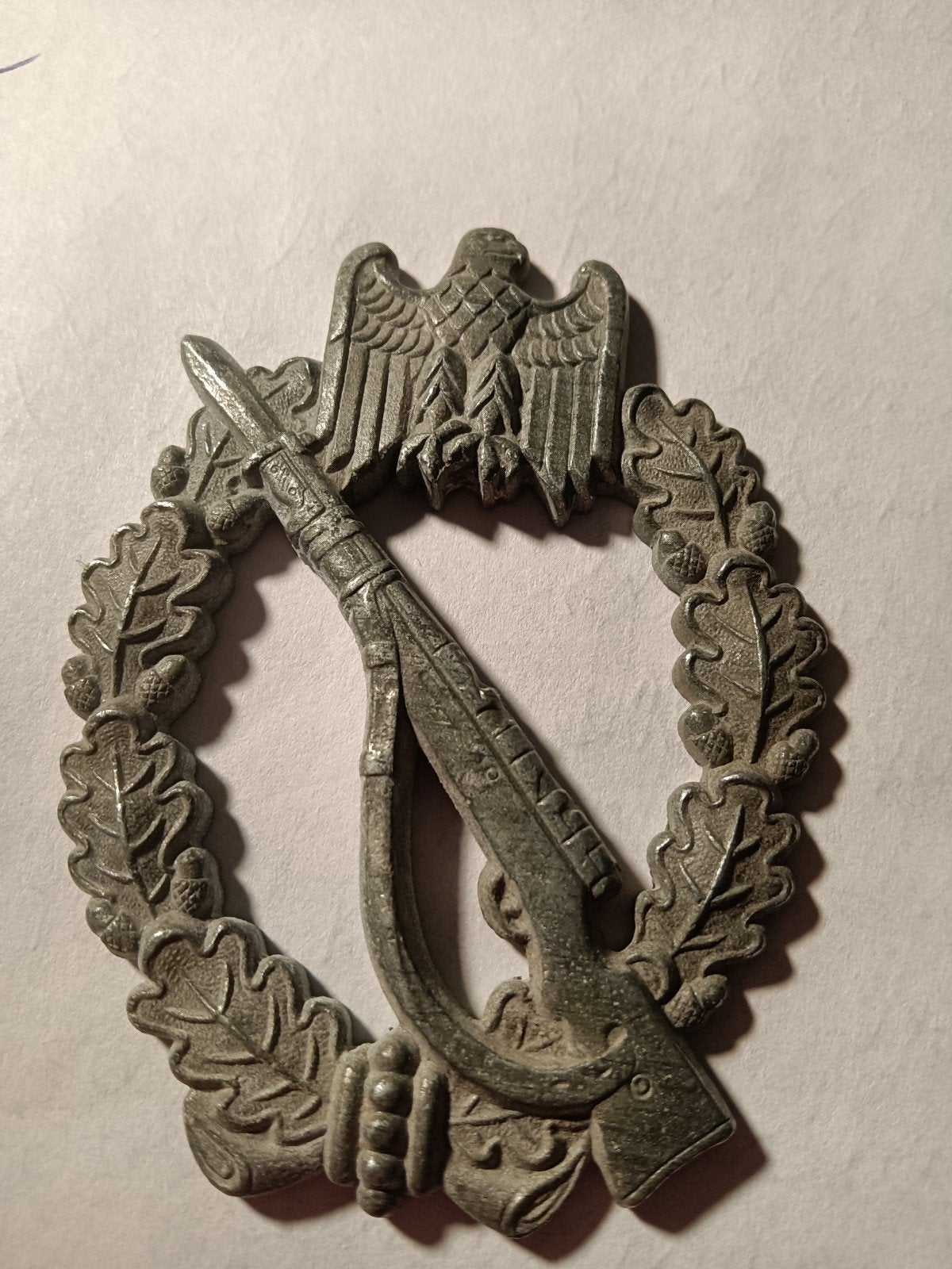 Wehrmacht infanterie sturmanzeichen gedenazificeerd, Ophalen of Verzenden, Duitsland