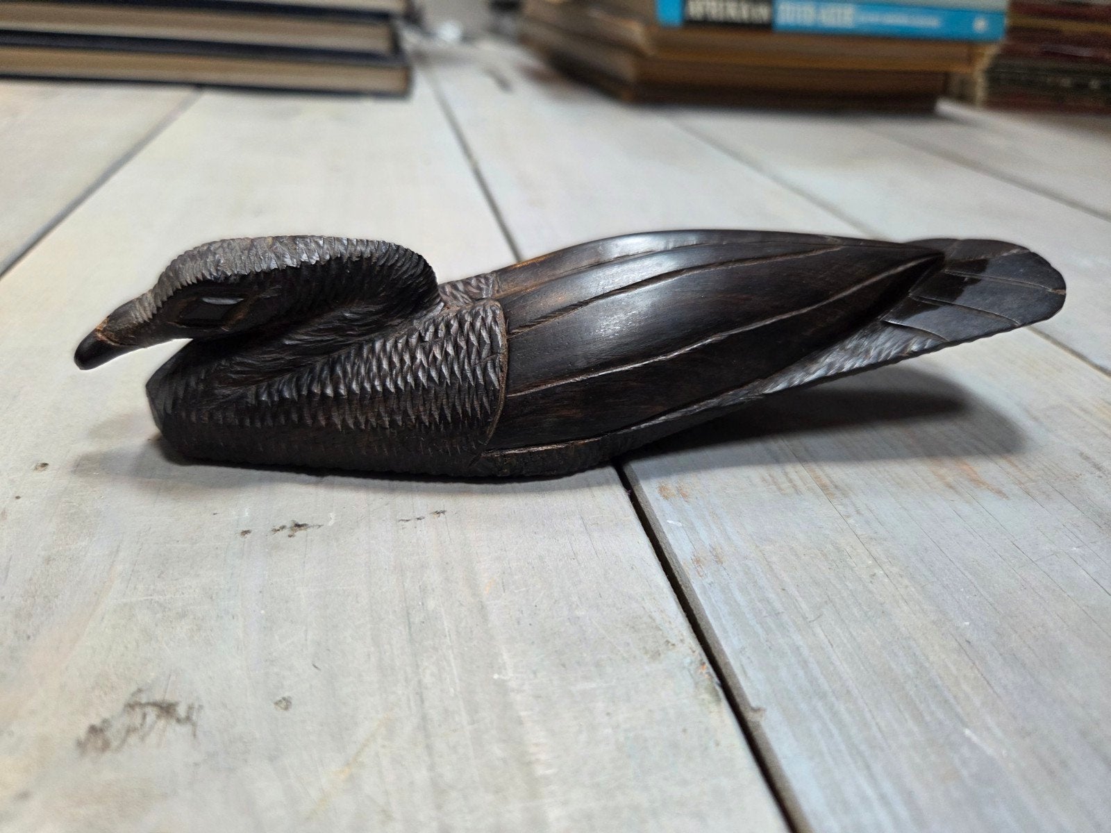 Houten beeldje eend, Ophalen of Verzenden
