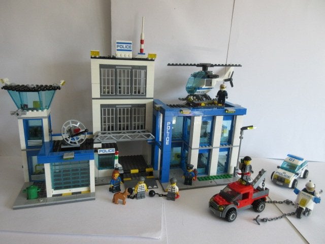 60047 Lego City Politiebureau met bouwtekeningen., Ophalen of Verzenden, Zo goed als nieuw, Complete set, Lego