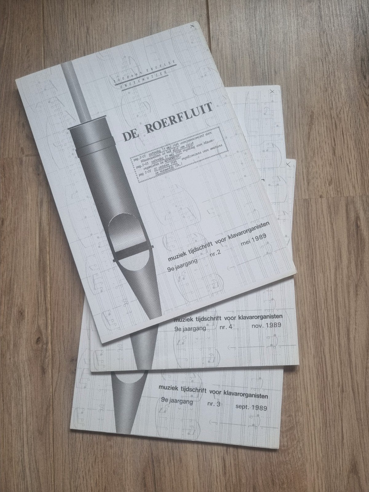 Klavarskribo, De Roerfluit, 1989 no 2,3,4, Ophalen of Verzenden, Gebruikt, Religie en Gospel