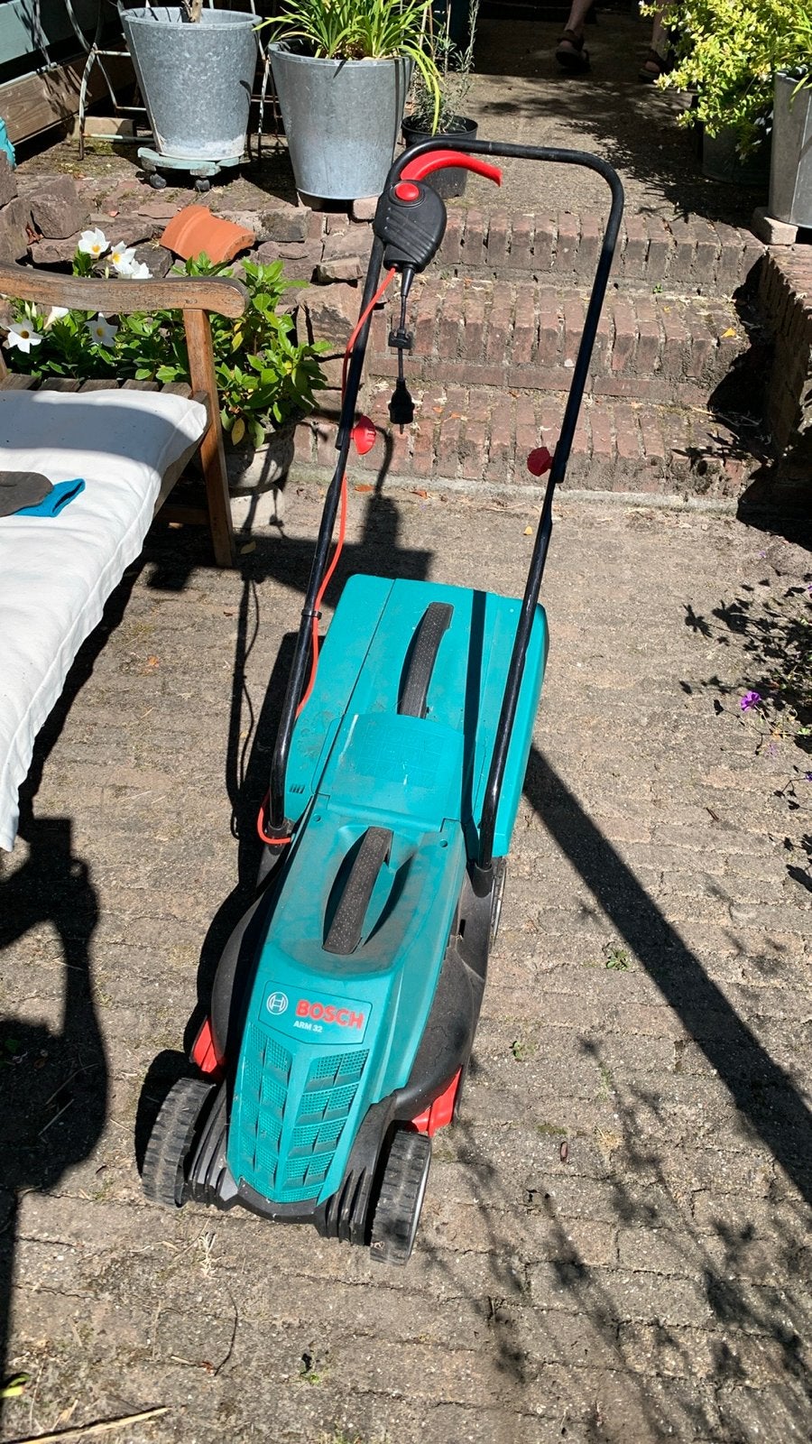 Bosch ARM 32 elektrische grasmaaier, Ophalen, Cirkelmaaier, Gebruikt, Elektrische grasmaaier