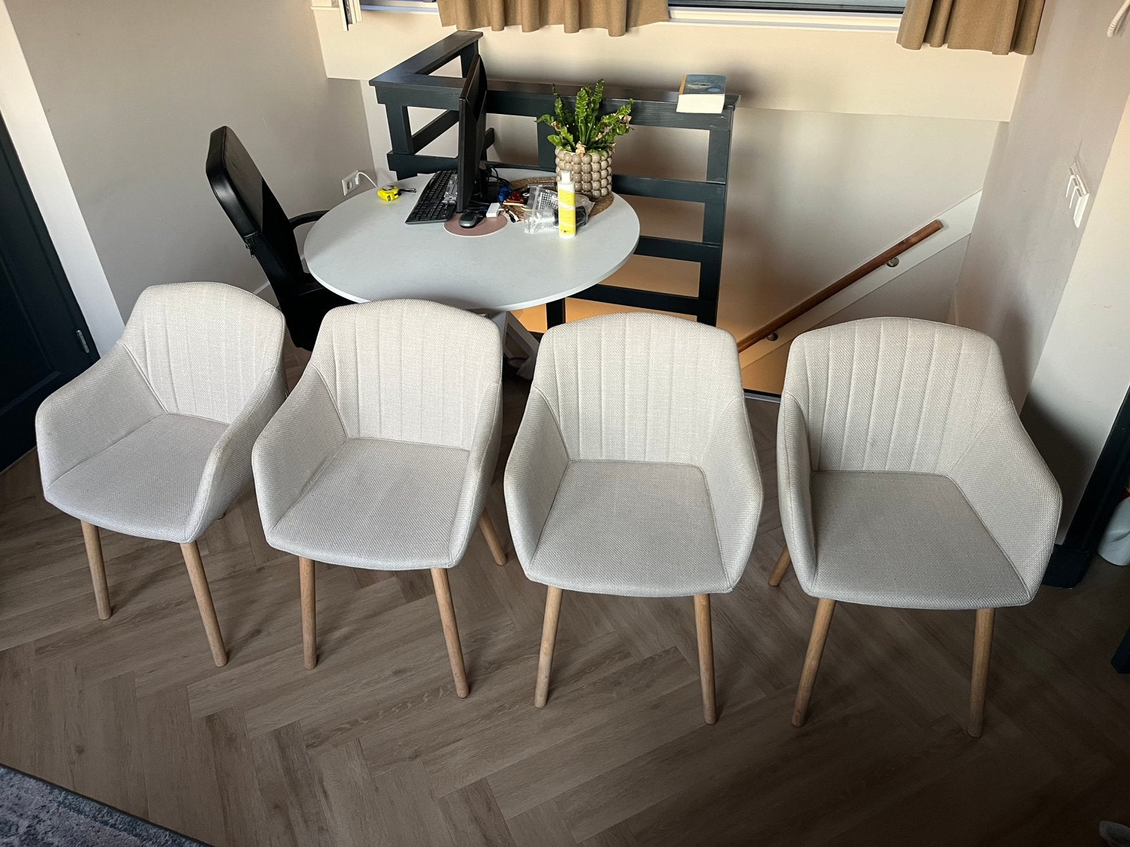 4 eetkamerstoelen Jysk ADSLEV, Ophalen, Zo goed als nieuw, Overige kleuren, Vier