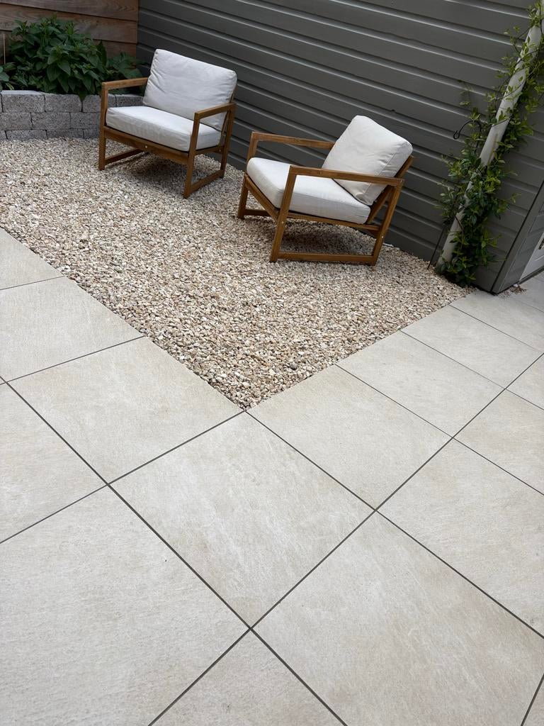 13 Keramische tuintegels 60x60 Motley Monterey Geoceramica, Ophalen, Keramiek, Nieuw, Minder dan 5 m²
