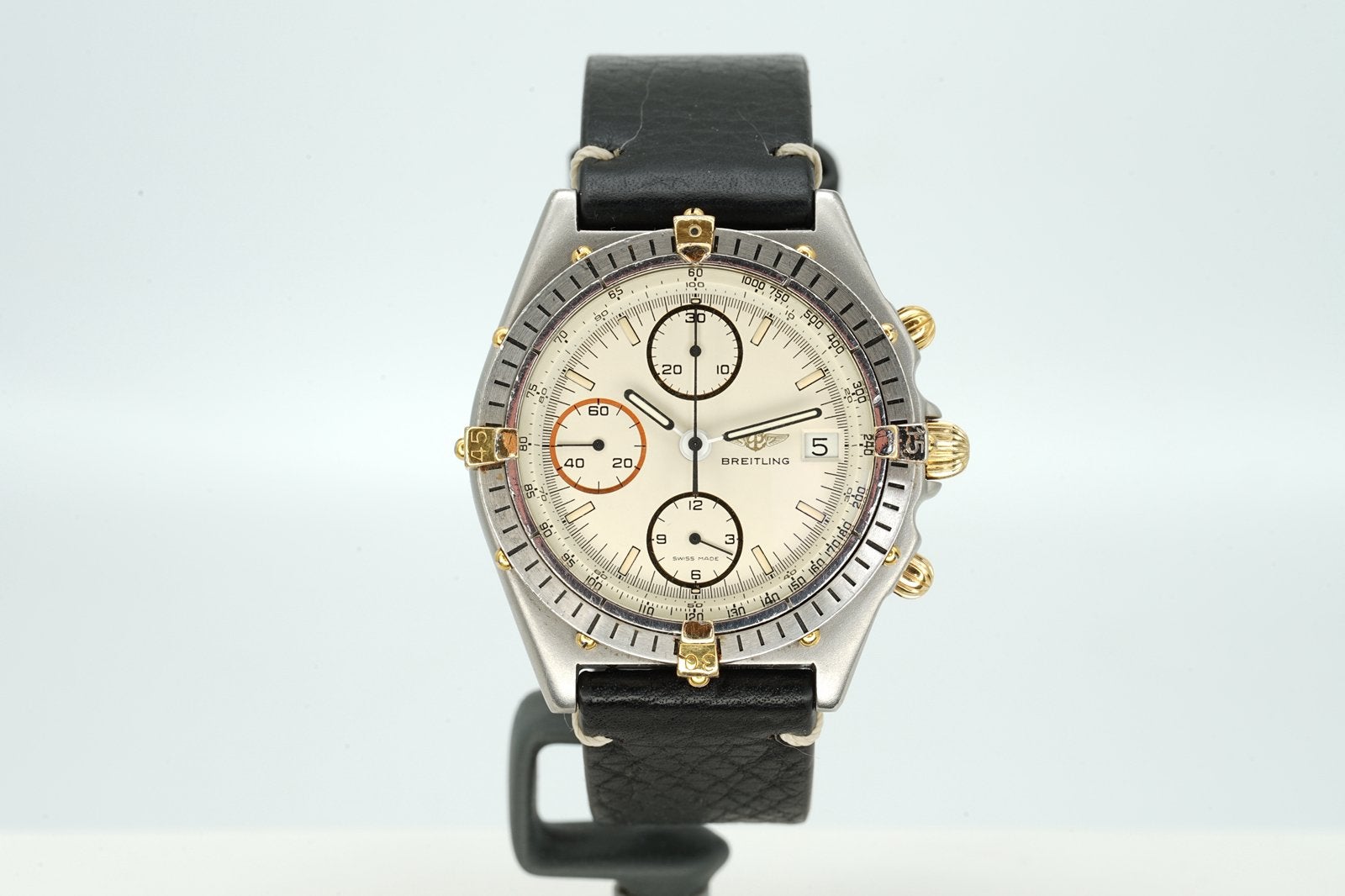 Breitling chronomat ref: 81950, Sieraden, Tassen en Uiterlijk, Horloges | Heren, Overige merken, Leer, Breitling, Zo goed als nieuw