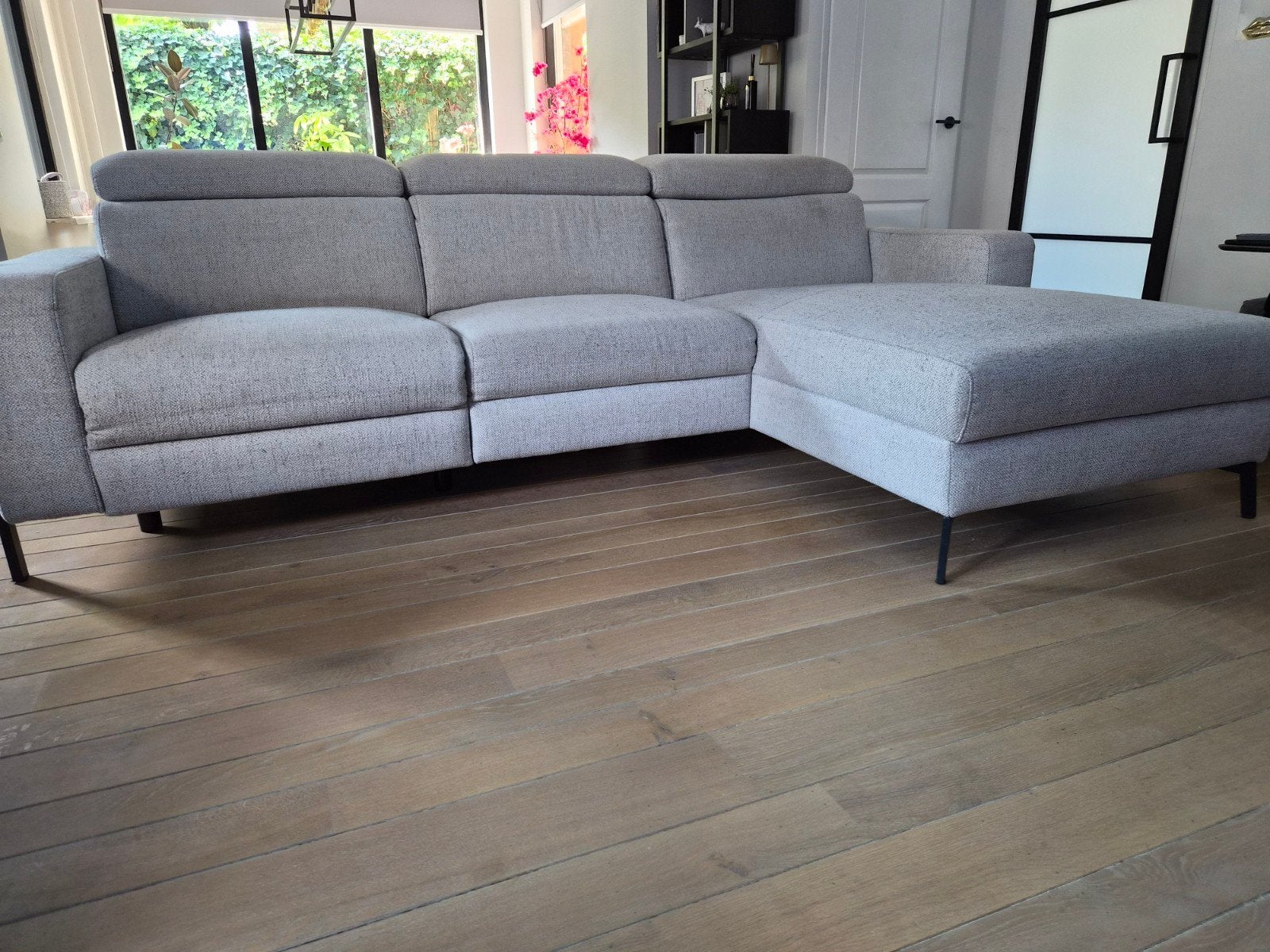 Henders & Hazel Hoekbank Napels met elektrische relaxfunctie, Huis en Inrichting, Banken | Bankstellen, 250 tot 300 cm, Hoekbank