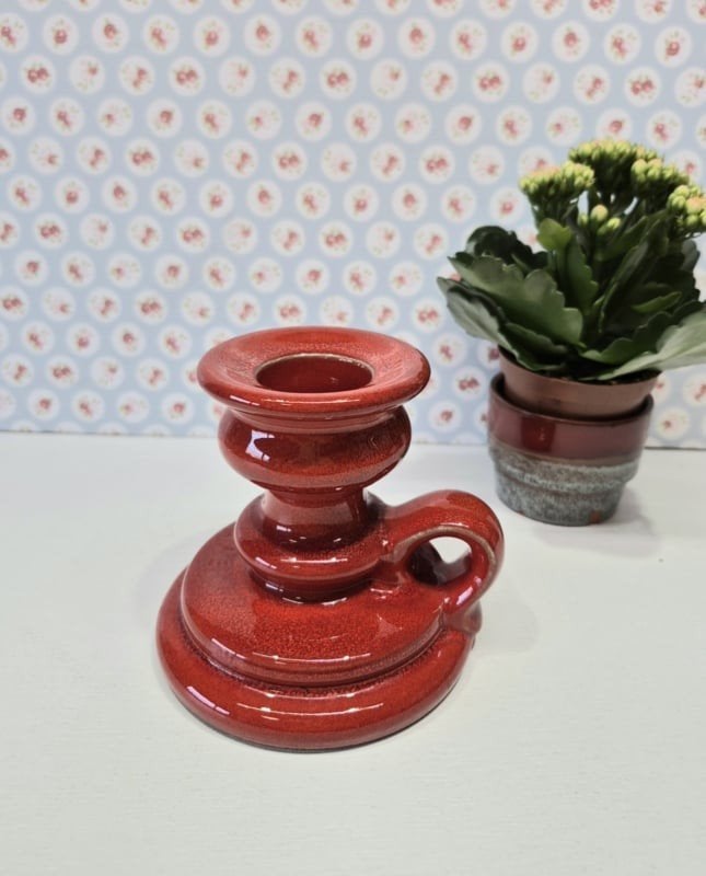 Jasba vintage aardewerk kandelaar, Ophalen of Verzenden, Huis en Inrichting