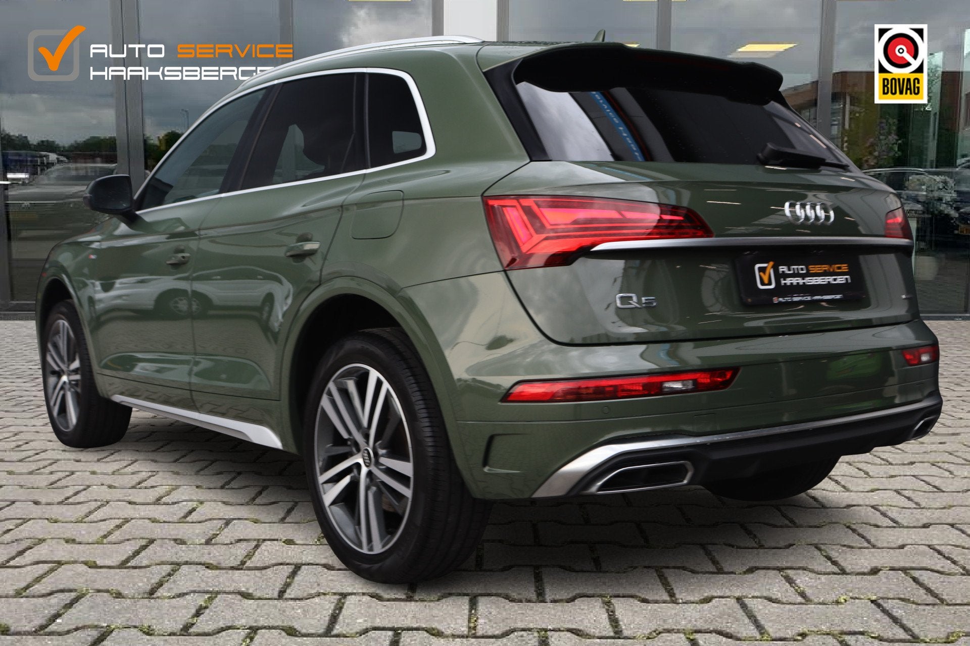 Audi Q5 55 TFSI e S-Line | RS Stoelen | Camera | ACC |, Auto's, Automaat, Gebruikt, Zwart, Bedrijf