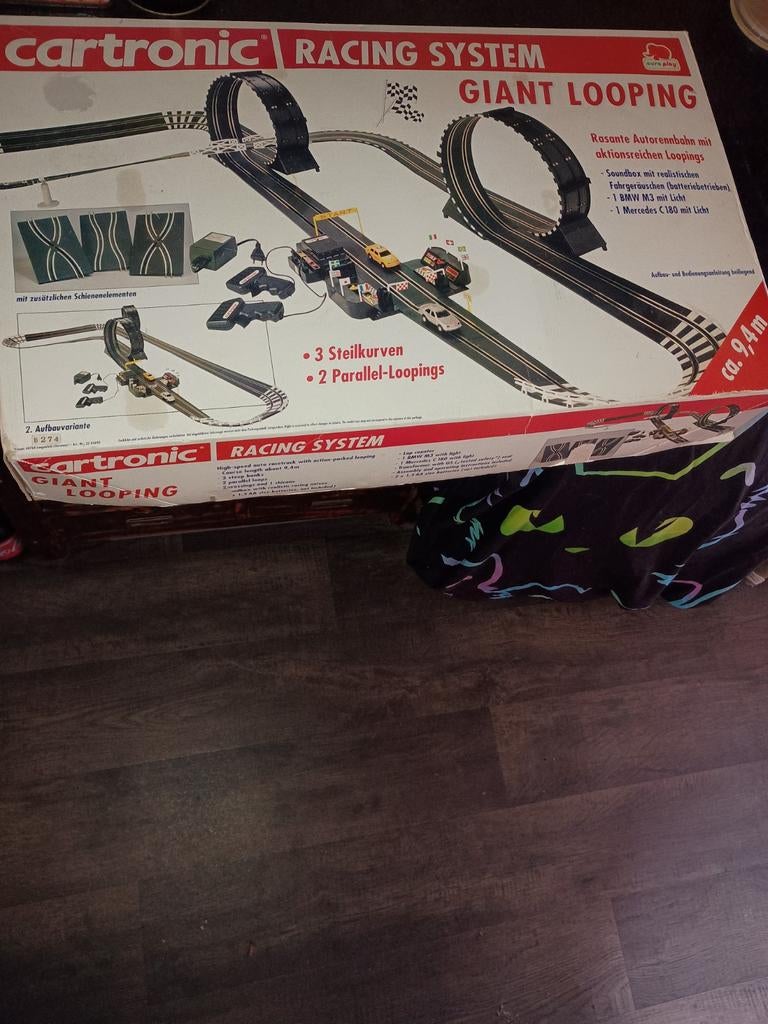 Racebaan 9.4m Cartronic Giant Looping  - Vintage Raceplezier, Verzamelen, Ophalen, Gebruikt