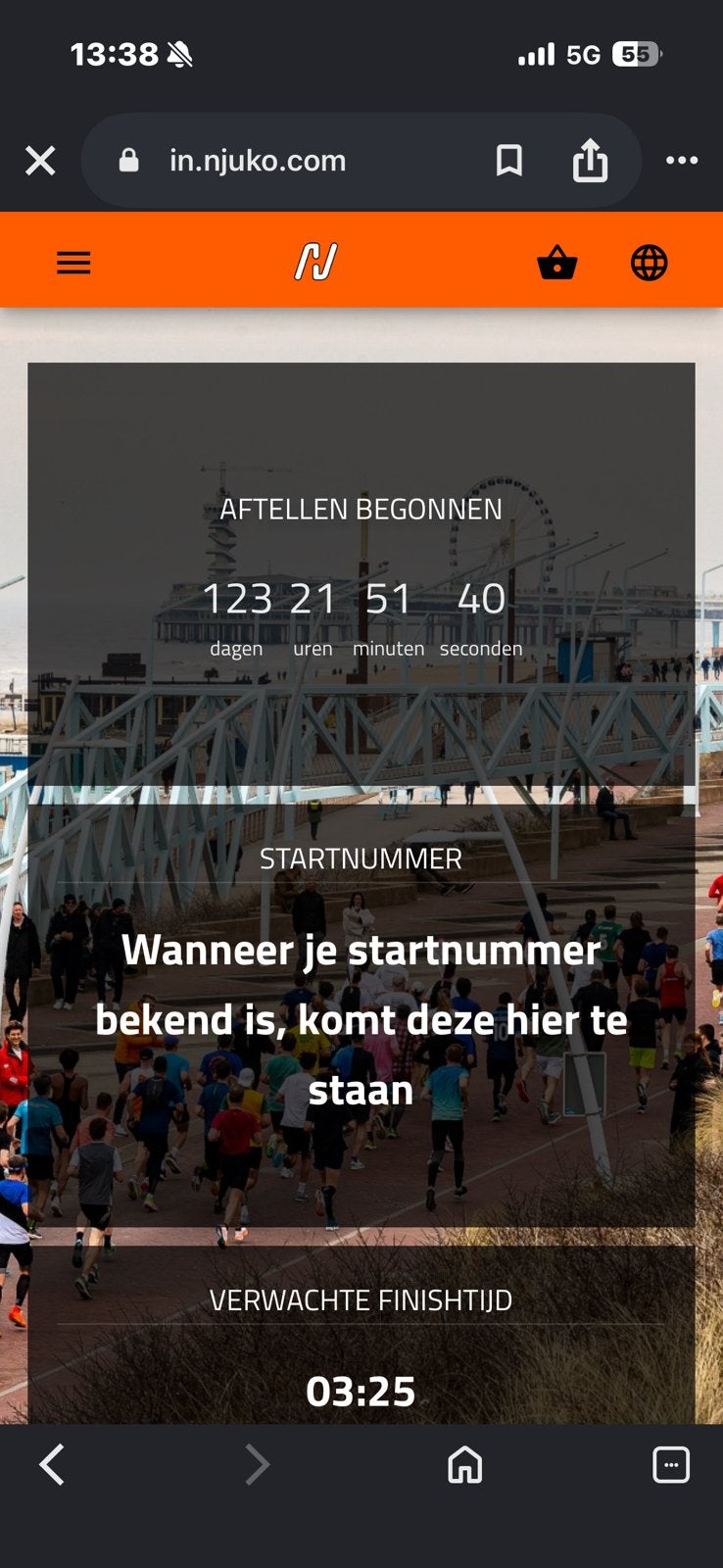 Startbewijs Marathon Den Haag, Eén persoon