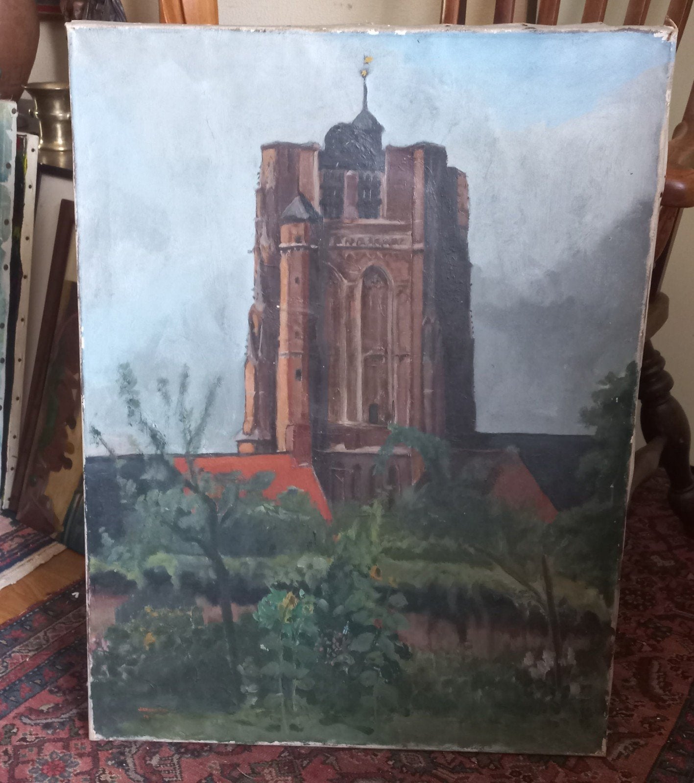 Kerktoren Oosterhout - Jan van Riel (1907 - 1988 ), Ophalen of Verzenden