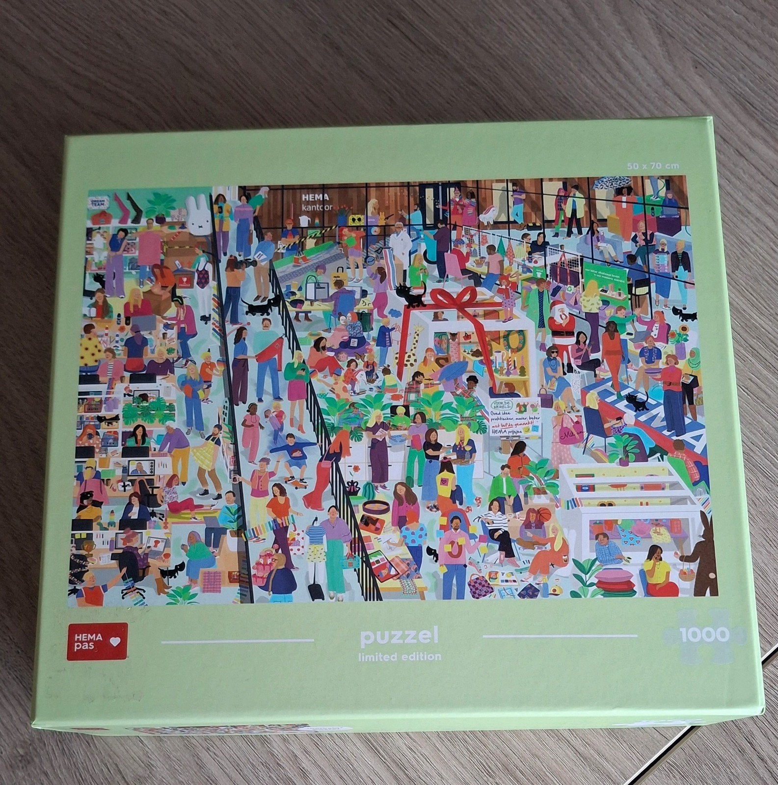 HEMA legpuzzel 1000 stukjes, Ophalen of Verzenden, 500 t/m 1500 stukjes, Zo goed als nieuw