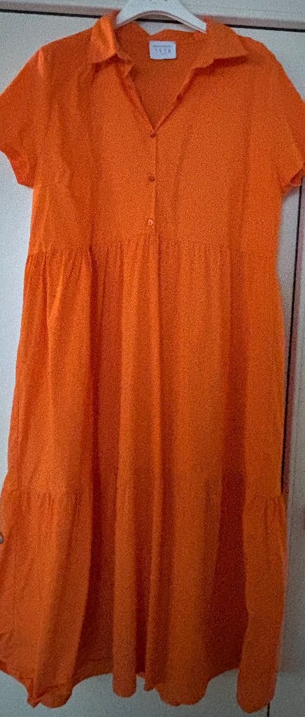 1978 millenovecentosettantotto jurk maat XL / 42 oranje, Kleding | Dames, Verzenden, Maat 42/44 (L), Oranje, Zo goed als nieuw