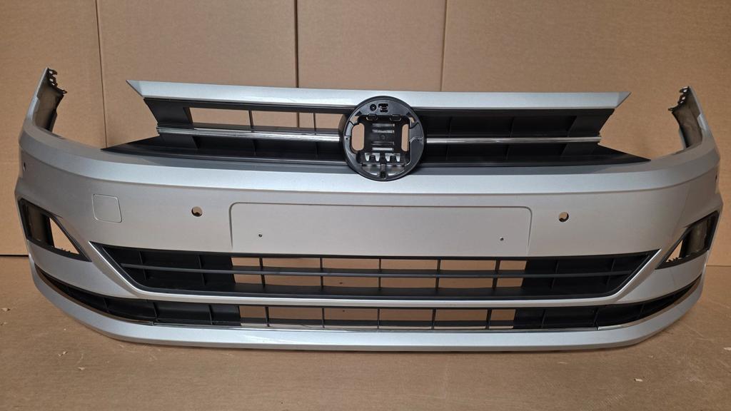 Voorbumper VW Polo 2G AW 4xPDC LA7W Bumper bj.2017-2022 ORGI, Gebruikt, -, Ophalen of Verzenden, Bumper