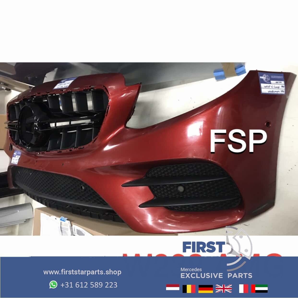 W213 C238 E Klasse COUPÉ CABRIO E43 E53 AMG VOORBUMPER COMPL, Gebruikt, -, Voor, Ophalen of Verzenden