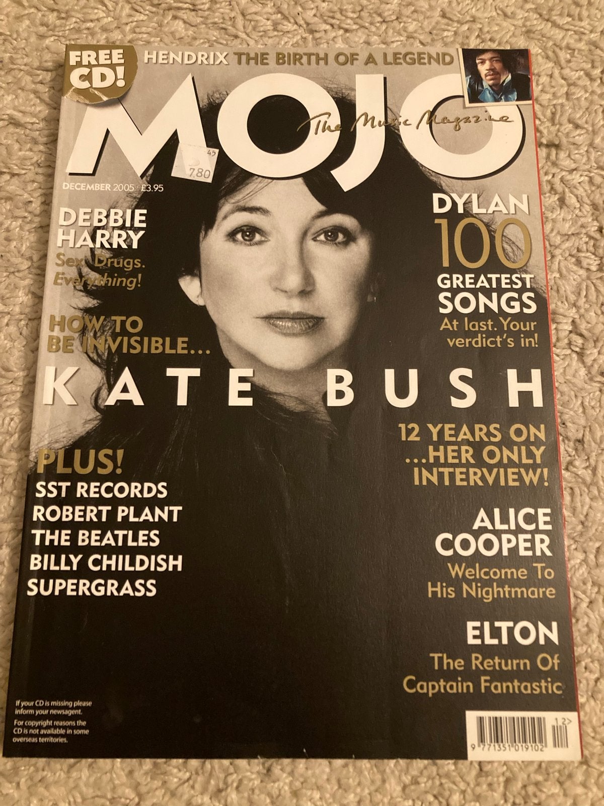 Mojo Magazine December 2005 Kate Bush special, Debbie Harry, Ophalen of Verzenden, Gelezen, Muziek, Film of Tv