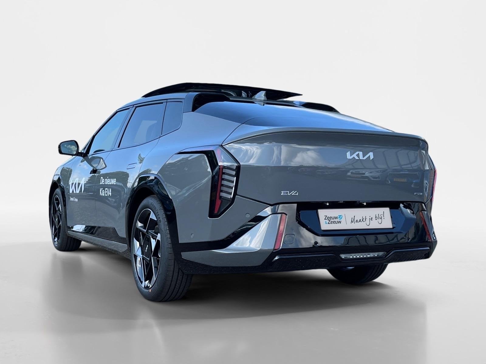 Kia EV4 Fastback GT-PlusLine 81.4 kWh | Schuif/kanteldak | L, Auto's, Kia, Zwart, Origineel Nederlands, 584 km, 204 pk