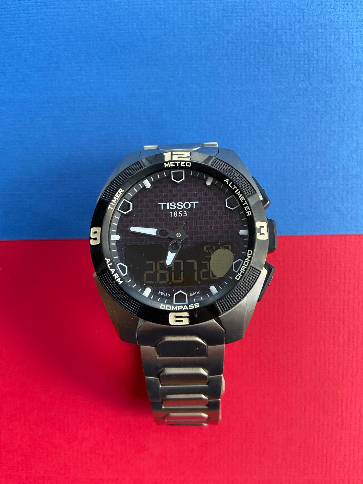 Tissot T-Touch Expert Solar II Titanium Heren Horloge, Sieraden, Tassen en Uiterlijk, Horloges | Heren, Polshorloge, Zo goed als nieuw