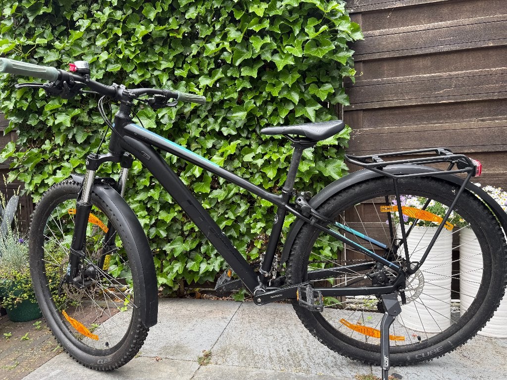 Fiets, Gebruikt, Versnellingen, Cube, Schijfrem