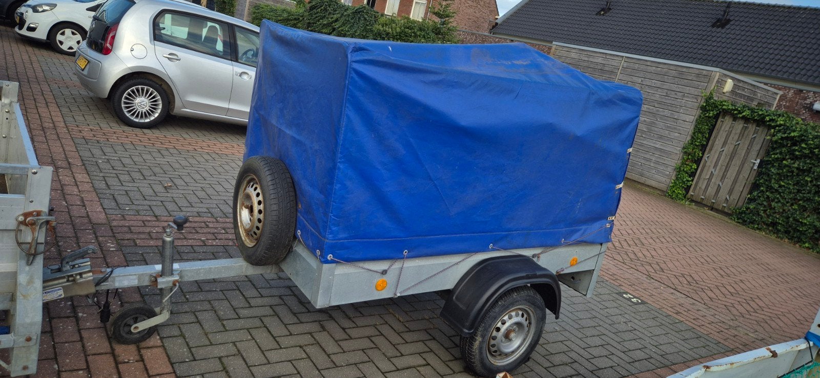 huifkar, aanhangwagen met dekzeil incl rommelmarkt spullen., Auto diversen, Ophalen, Gebruikt