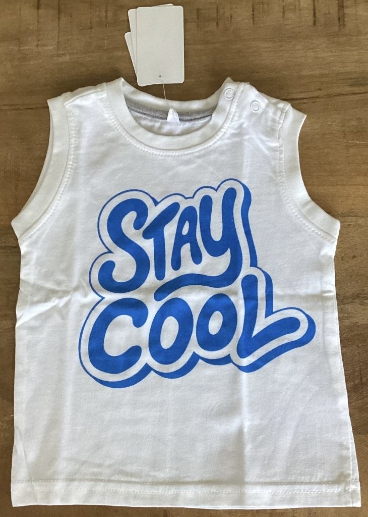 Nieuw! Stay cool t-shirt - Maat: 80, Kinderen en Baby's, Babykleding | Maat 80, Ophalen of Verzenden, Nieuw, Jongetje, Shirtje of Longsleeve