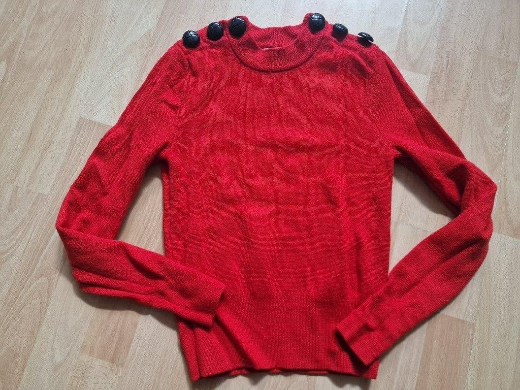 rode wollen trui, maat 36, Kleding | Dames, Ophalen of Verzenden, Zo goed als nieuw, Maat 36 (S), Rood
