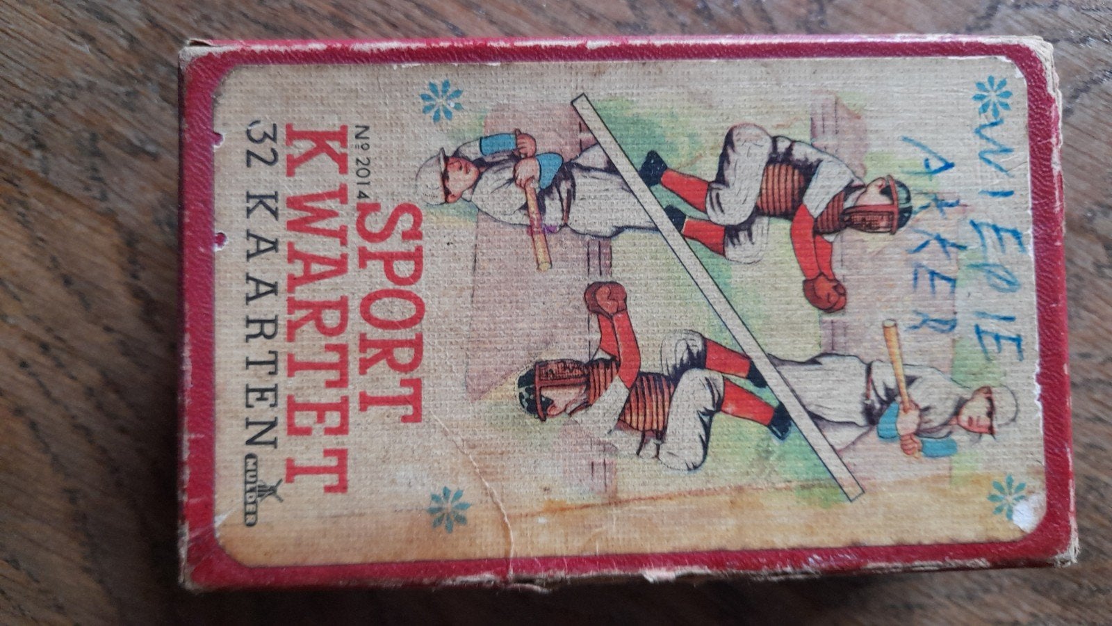 Vintage Sport Kwartet Kaartspel - 32 Kaarten, Een of twee spelers, Ophalen of Verzenden, Gebruikt, Mulder