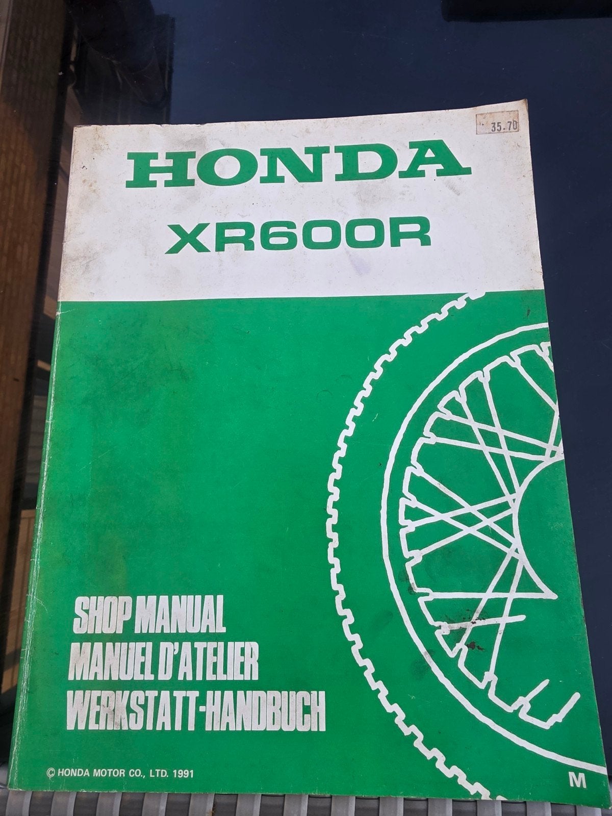 Honda XR600R Werkplaatshandboek (1991), Ophalen