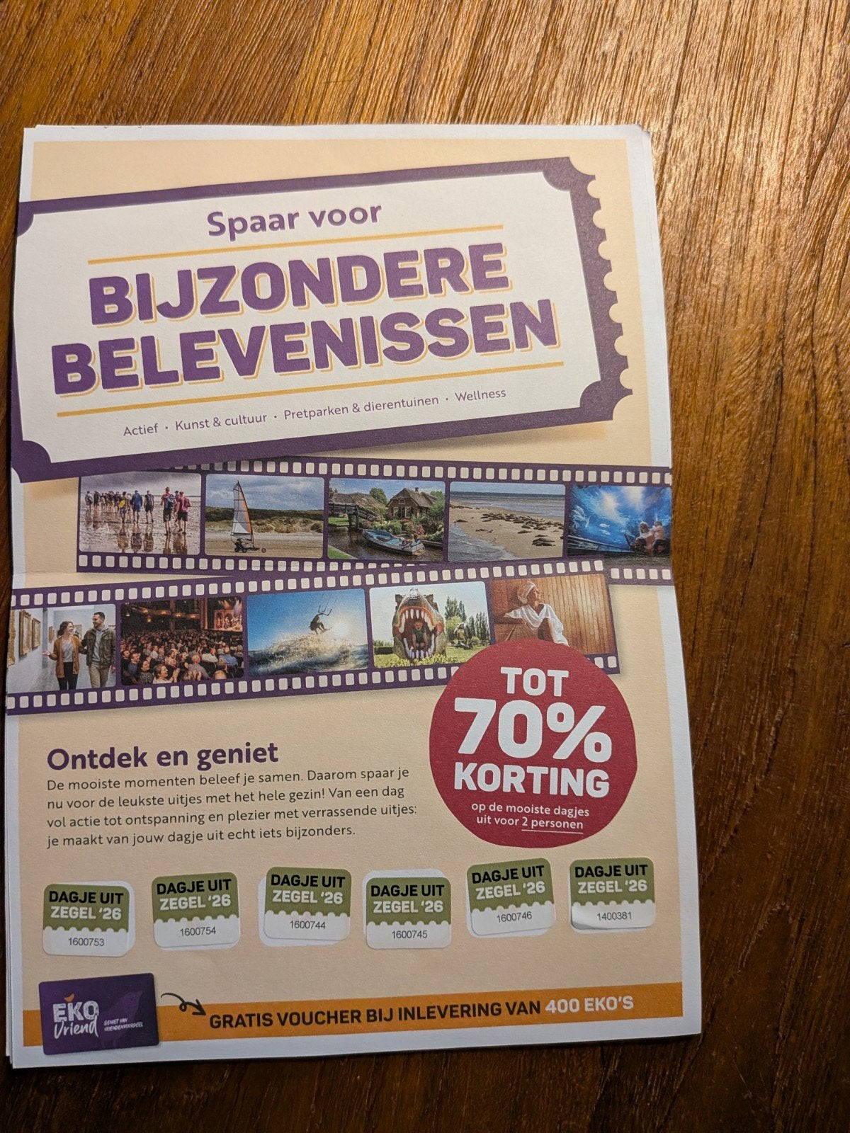 Ekoplaza spaarzegel, Ophalen of Verzenden, Winkel, Super of Benzinepomp, Volle spaarkaart