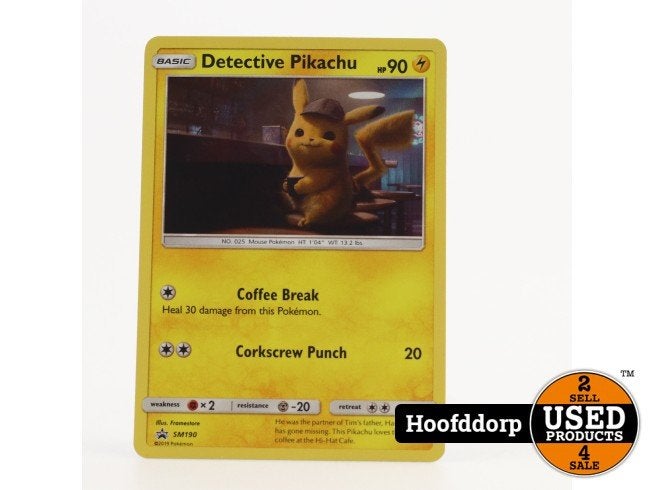 TCG Detective Pikachu (SM 190), Zo goed als nieuw