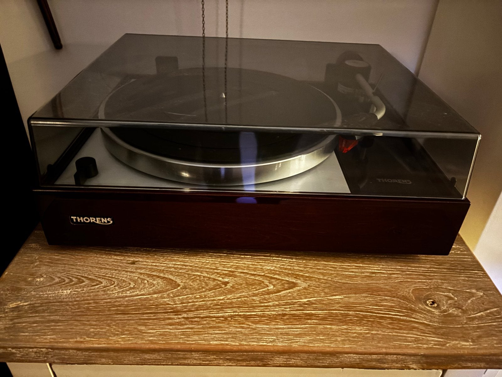 Thorens platenspeler+audioquest kabel z.g.a.n., Audio, Tv en Foto, Platenspelers, Ophalen, Zo goed als nieuw, Platenspeler, Thorens