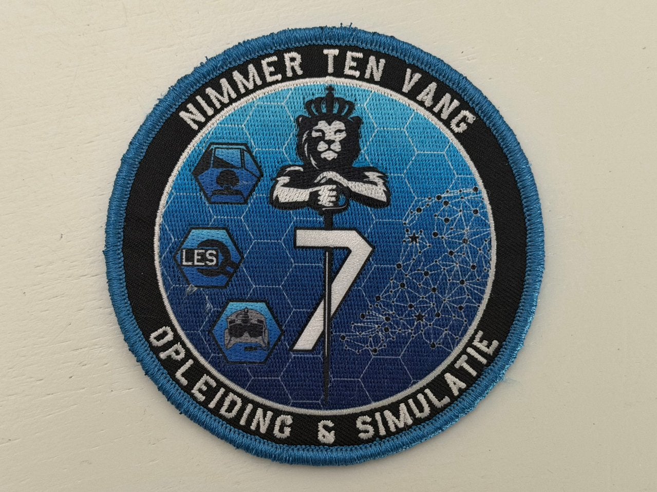 Patch RNLAF MLD 7 SQN, Verzamelen, Ophalen of Verzenden, Luchtmacht, Nederland, Embleem of Badge