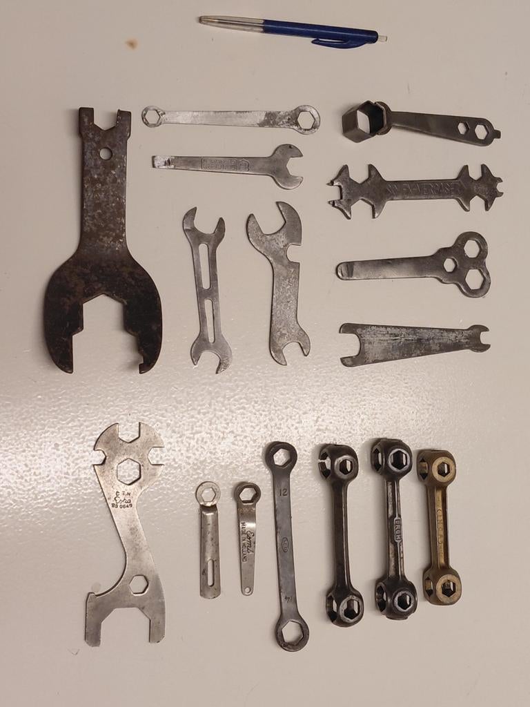 Oud fiets gereedschap ,sleutels, multi-tool div.merken, Ophalen of Verzenden, Gebruikt, Gereedschapsset