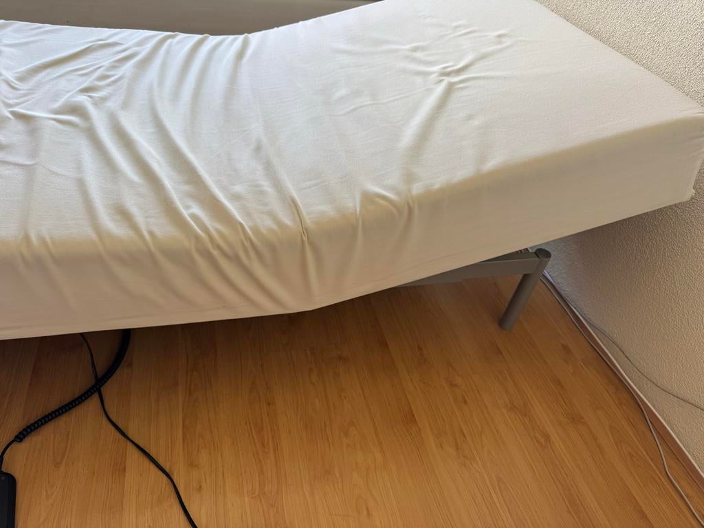 Okin elektrisch bed, Ophalen, 90 cm, Eenpersoons, Wit