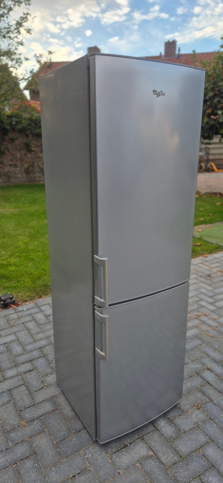 Whirlpool Koelkast met Vriezer, Gebruikt, 200 liter of meer, 60 cm of meer, Met aparte vriezer