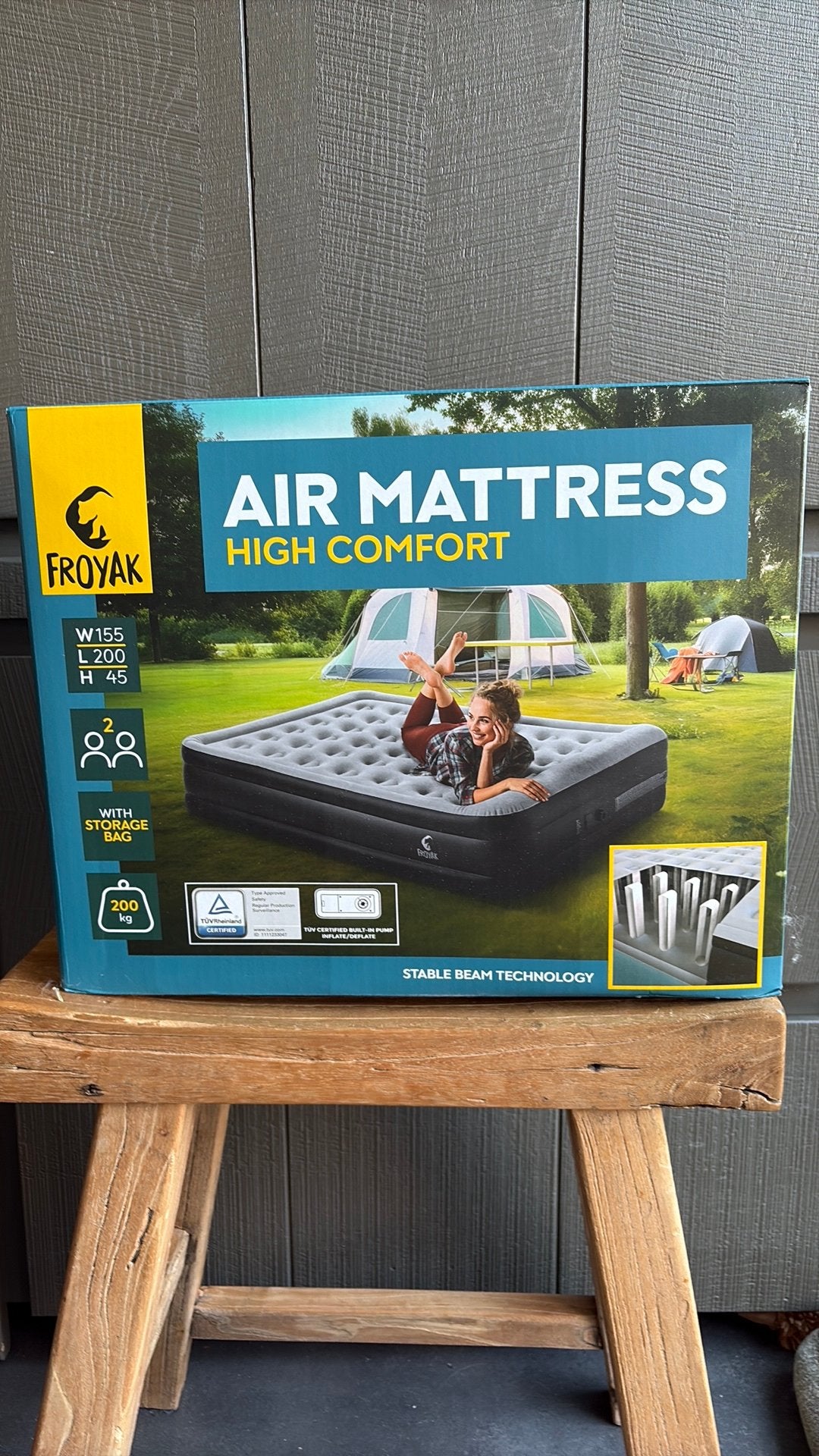 NIEUW!! luchtbed 2-pers, Caravans en Kamperen, Luchtbedden, Ophalen of Verzenden, Nieuw