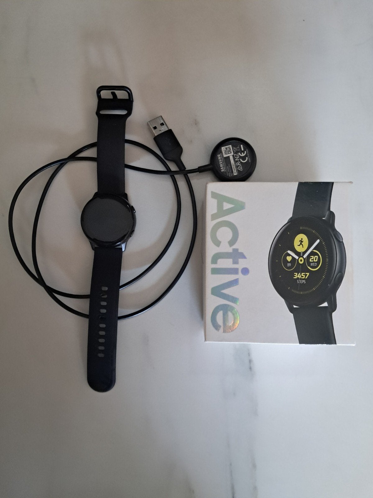 samsung galaxy active, Sieraden, Tassen en Uiterlijk, Smartwatches, Ophalen, Zo goed als nieuw, Zwart, Android