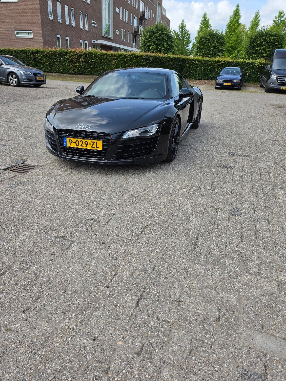 Audi R8 4.2 FSI Quattro R-tronic 2008 Zwart, Auto's, Automaat, 8 cilinders, Zwart, Vierwielaandrijving