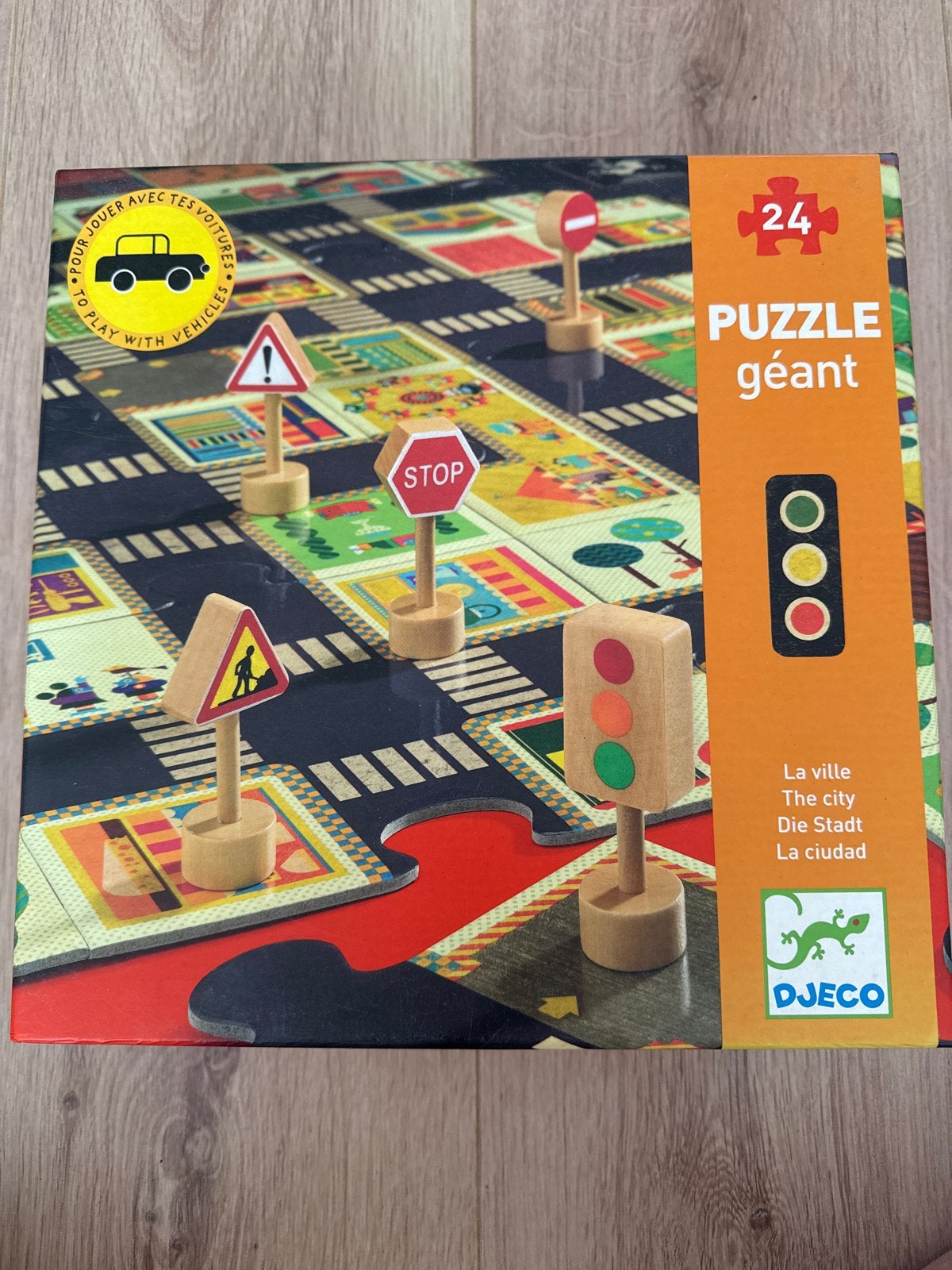 Djeco Reuzenpuzzel Stad met Verkeersborden en Stoplicht, Kinderen en Baby's, Speelgoed | Kinderpuzzels, Ophalen, 2 tot 4 jaar