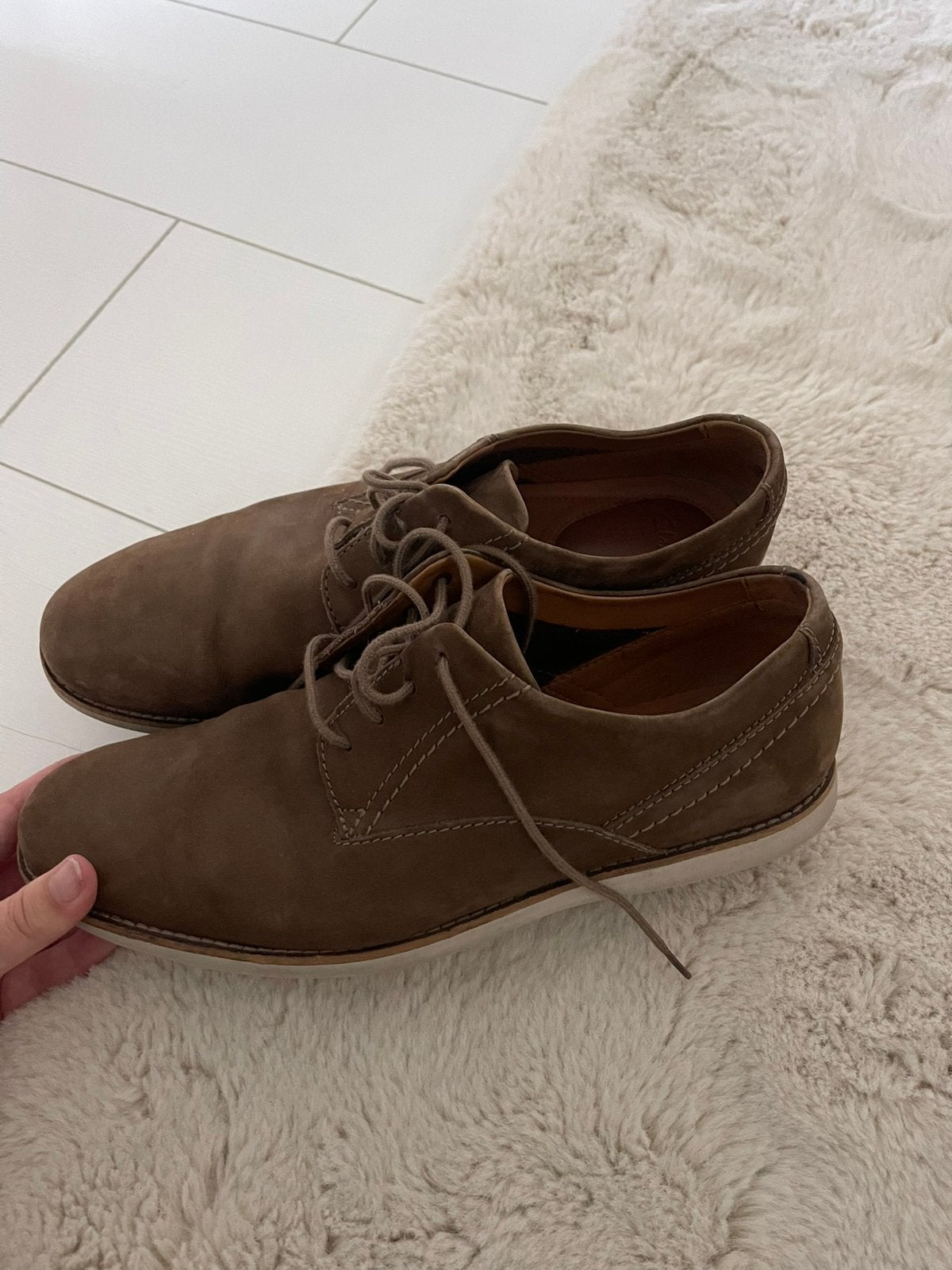 Clarks schoenen bruin heren maat 43, Ophalen of Verzenden, Zo goed als nieuw, Bruin
