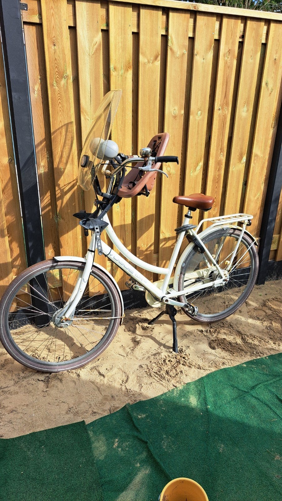Moederfiets met zitje, Gebruikt, 56 cm of meer, Dubbele standaard, Schijfrem