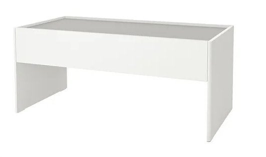Ikea Dundra speeltafel met lade wit/grijs, Kinderen en Baby's, Speelgoed | Speeltafels, Ophalen, Zo goed als nieuw