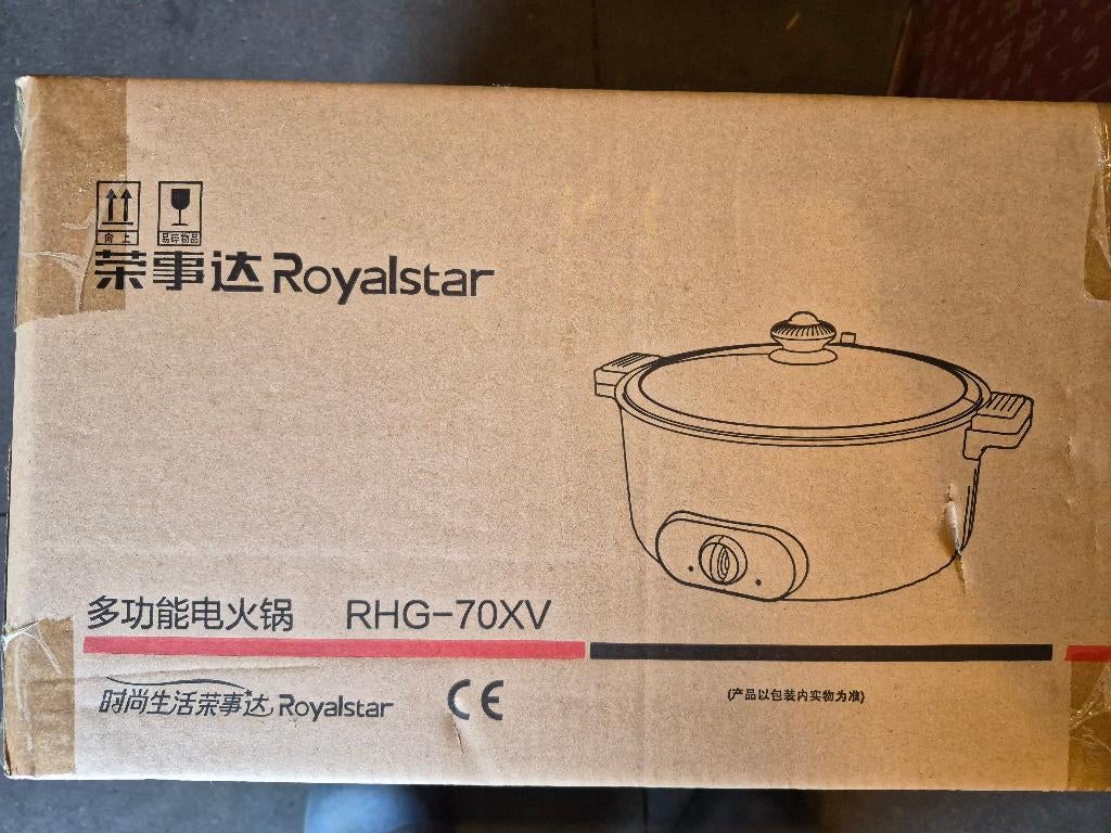 Royalstar Hotpot & Pressure Cooker 1600w 7L nieuw, Ophalen of Verzenden, Nieuw