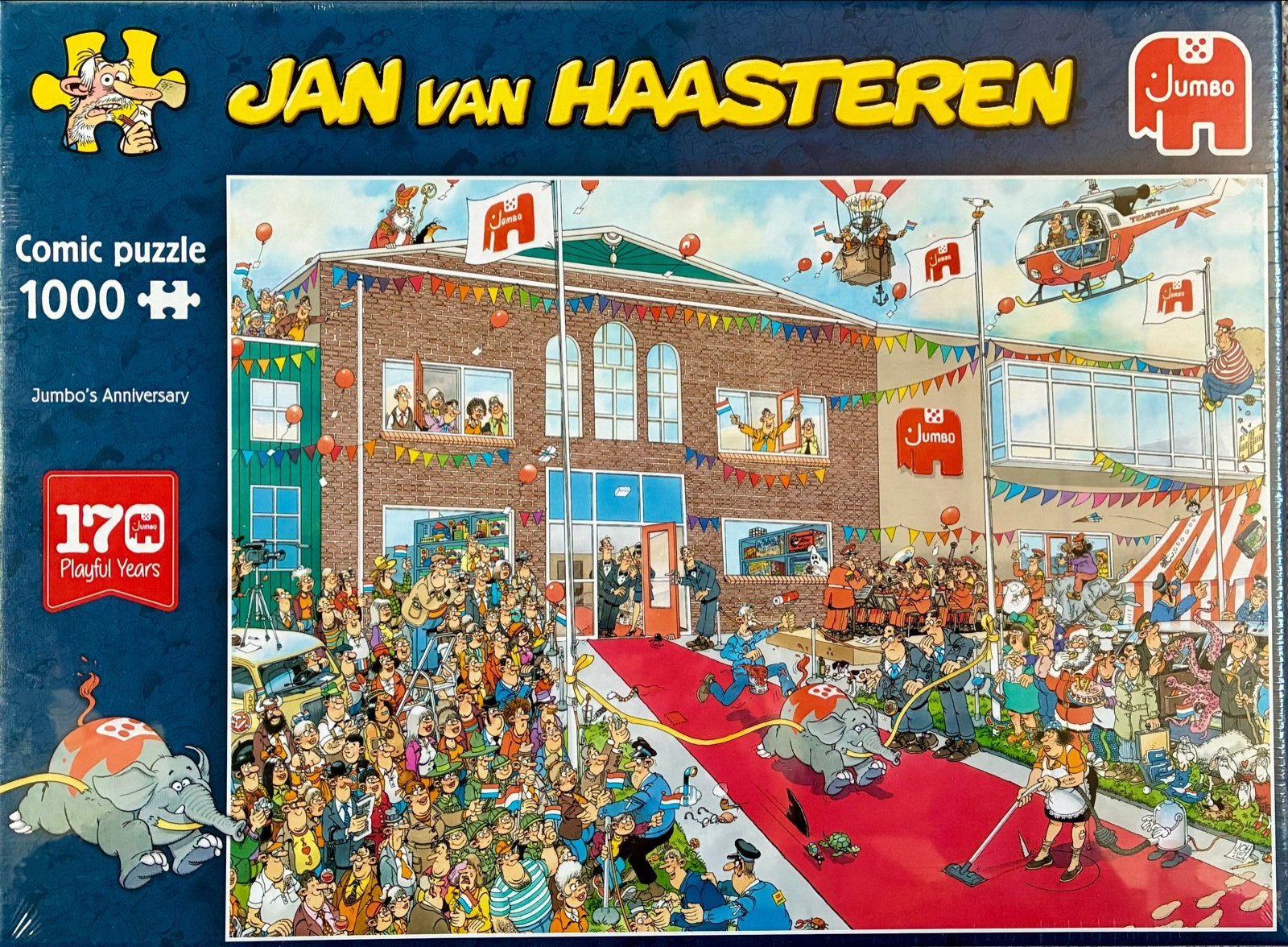 Jan van Haasteren Jumbo's Anniversary 1000 stukjes NIEUW, Ophalen, 500 t/m 1500 stukjes, Nieuw, Legpuzzel
