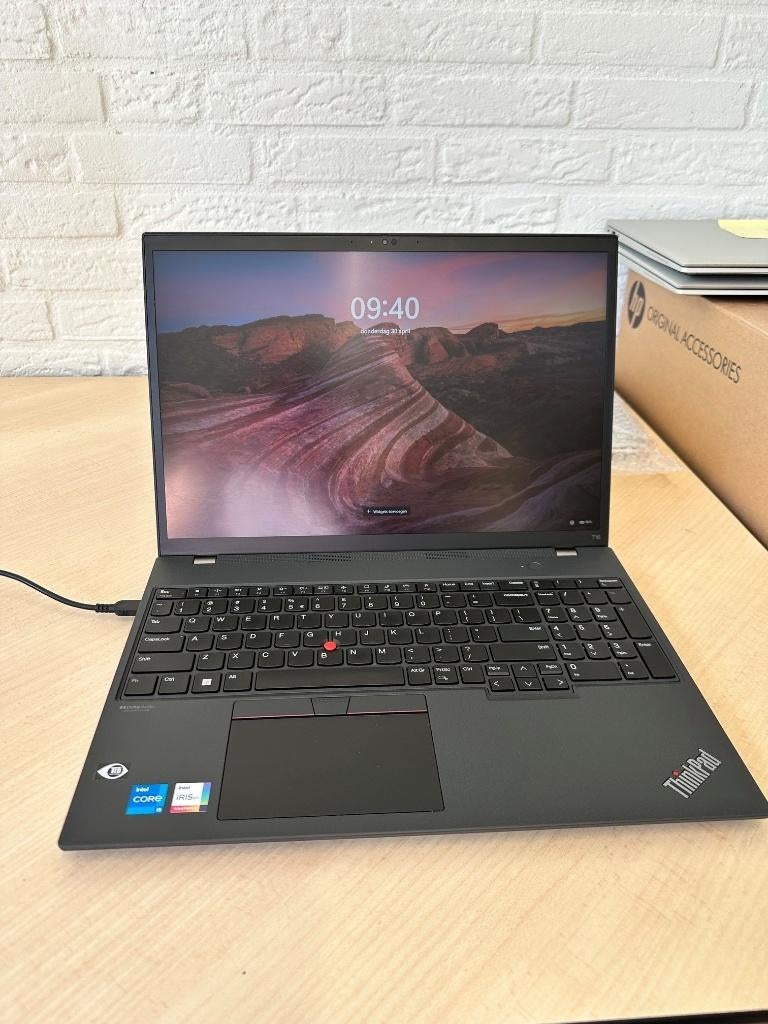 Lenovo Thinkpad T16 I5- 1235U- 16 GB - 256 GB SSD - 16" W11, Computers en Software, Windows Laptops, Qwerty, Minder dan 2 Ghz
