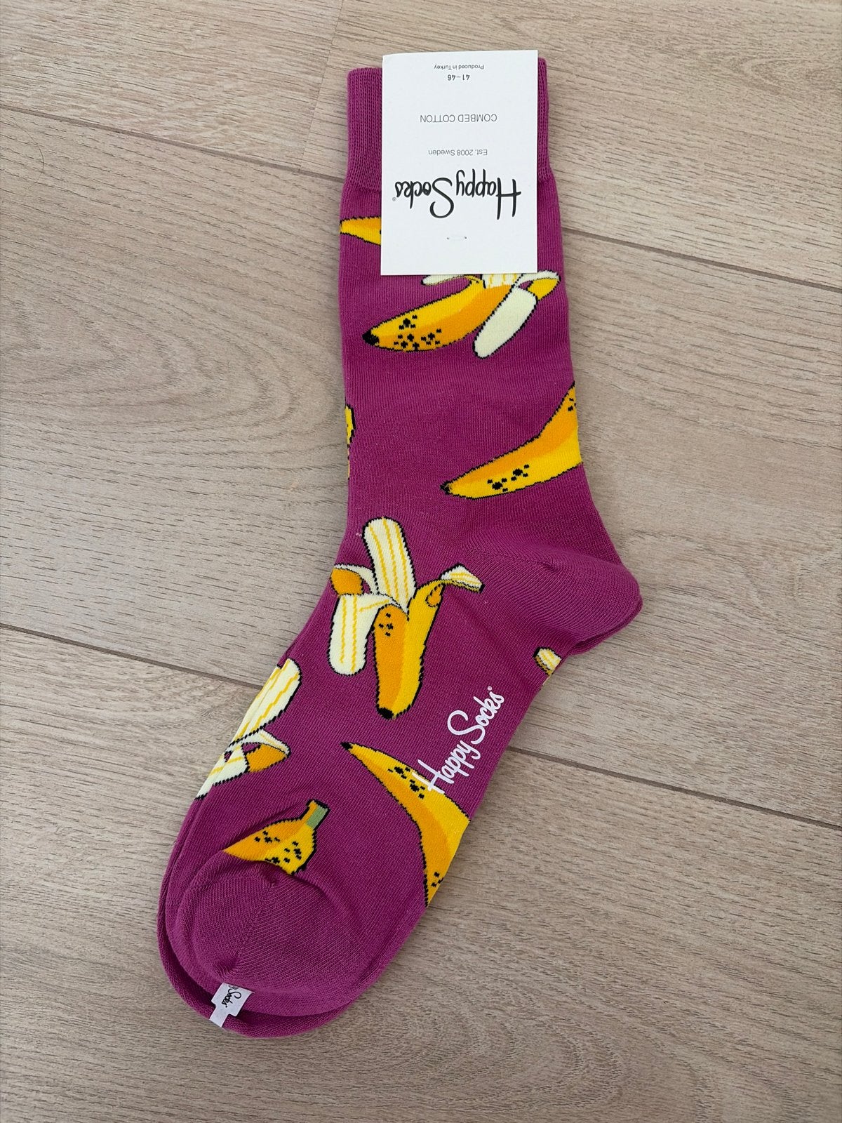 Happy Socks Banaan Sokken - Nieuw met label, Sokken en Kniesokken, Overige kleuren, Verzenden, Nieuw