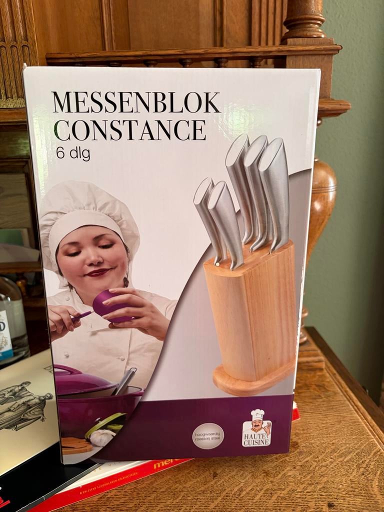 Messenblok Constance 6-delig - Gloednieuw, Overige typen, Ophalen of Verzenden, Metaal, Overige merken