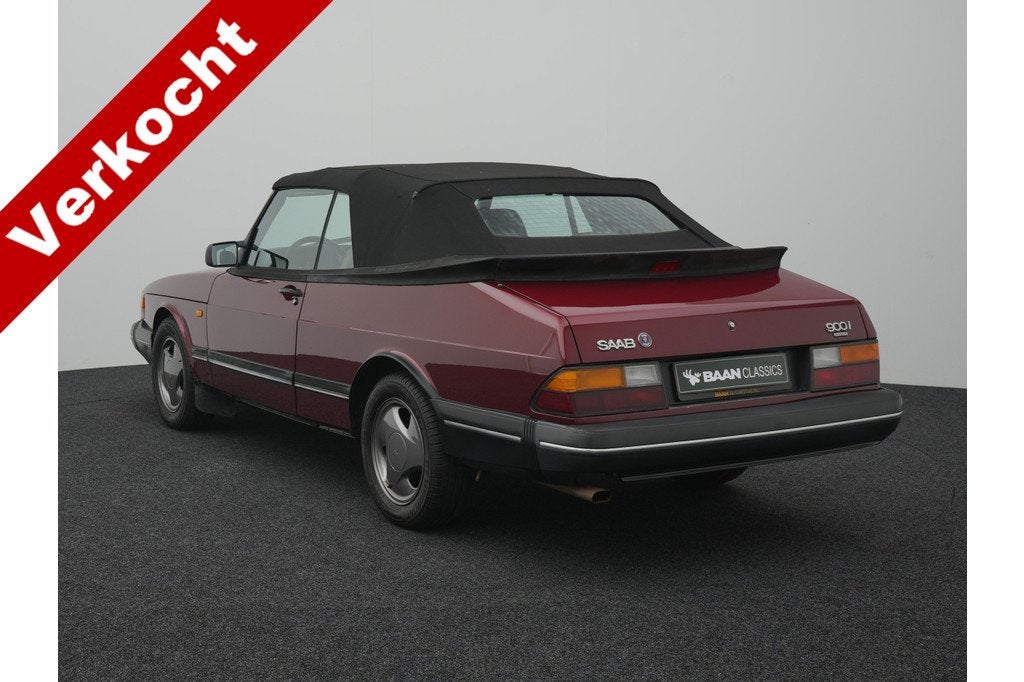 Saab 900 Cabrio 2.0i-16 (bj 1993), Auto's, Voorwielaandrijving, Cabriolet, Bedrijf, Handgeschakeld