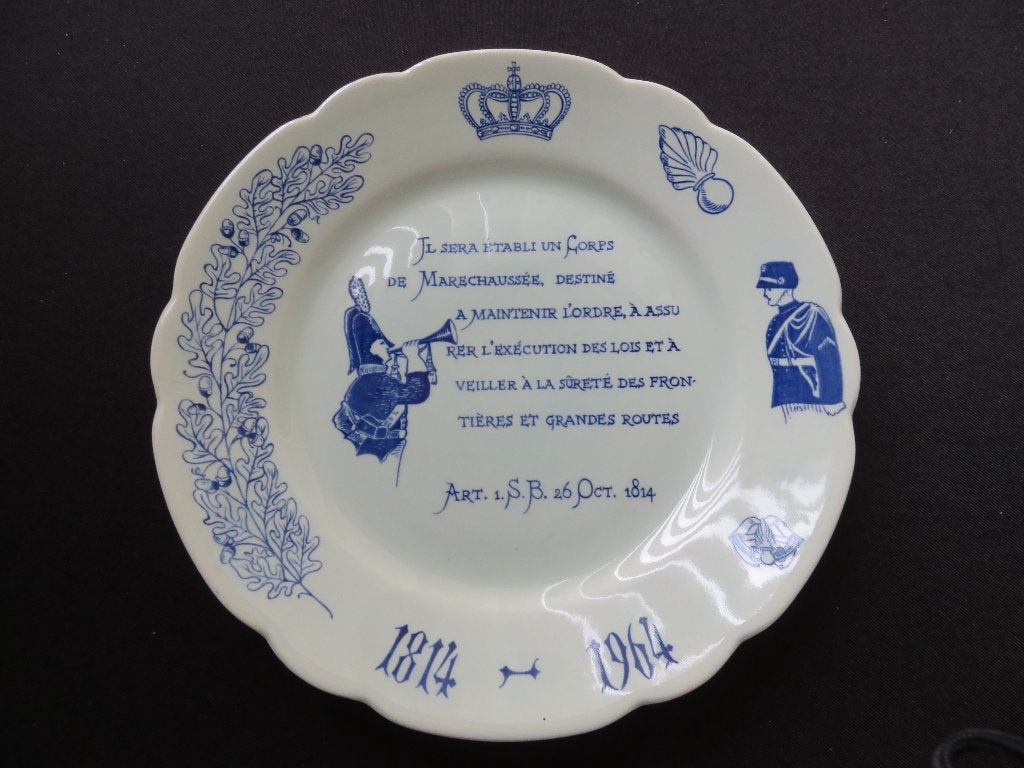 Decoratief bord Koninklijke Marechaussee 1814-1964, Ophalen of Verzenden